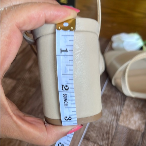 Journee Collection Cream Strappy Sandals - Picture 5 of 8